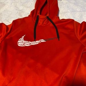 Red Nike hoodie
